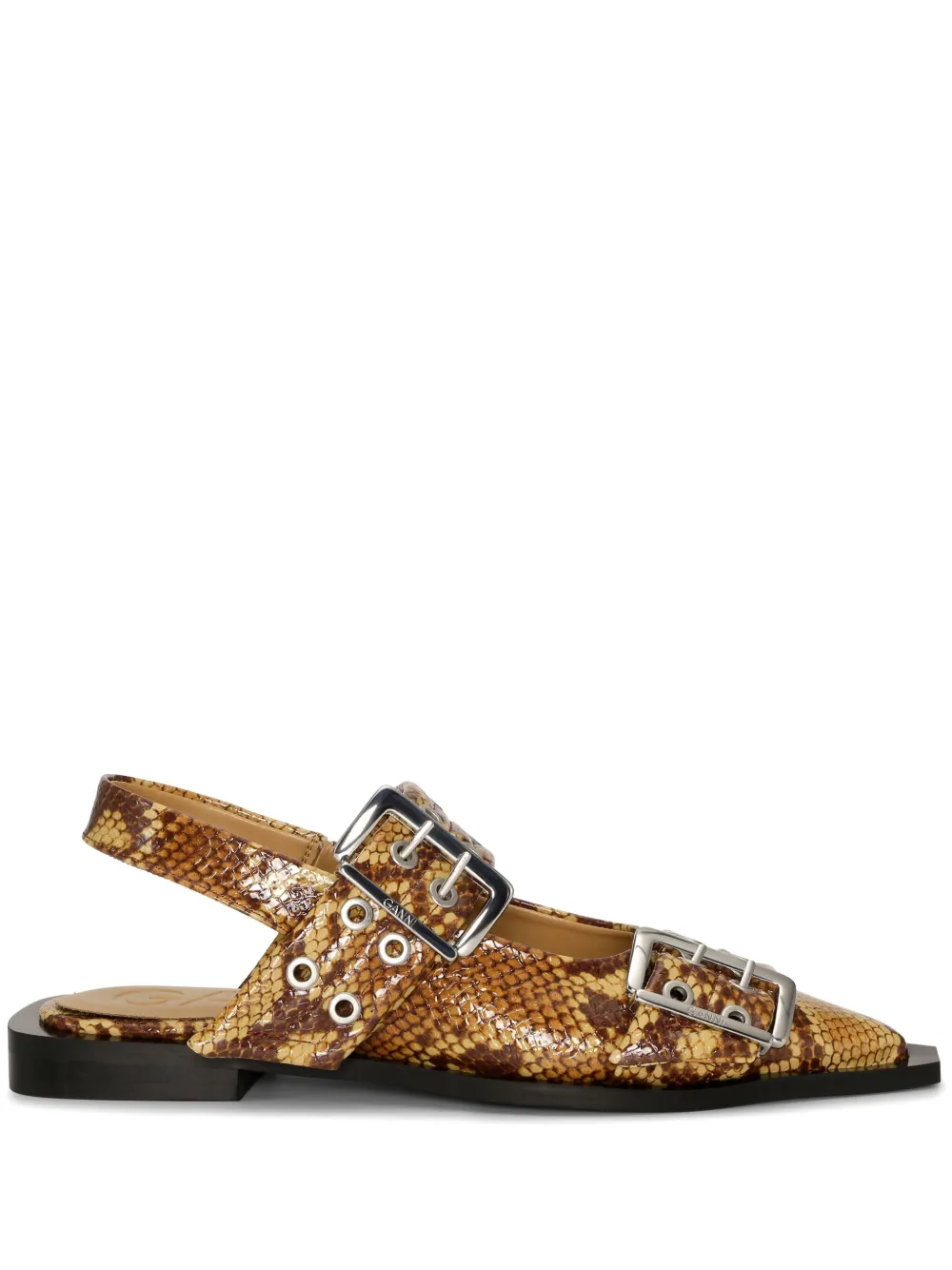 GANNI Feminine ballerina's Bruin