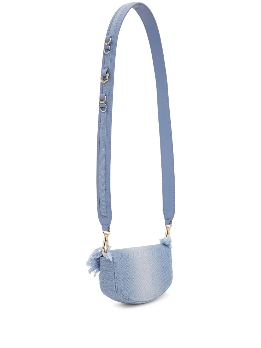 GANNI Denim crossbodytas Blauw