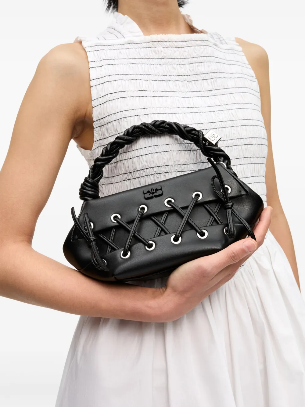 GANNI Bou shopper - Zwart