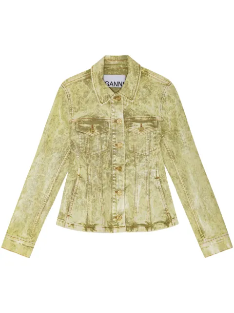 GANNI acid-wash denim jacket