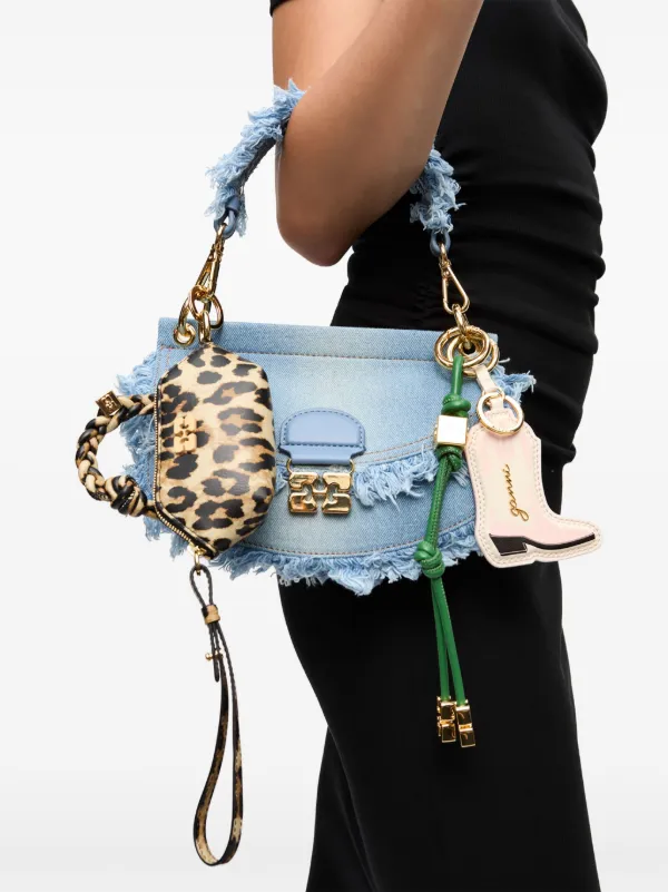 GANNI Denim Cross Body Bag | Blue | FARFETCH
