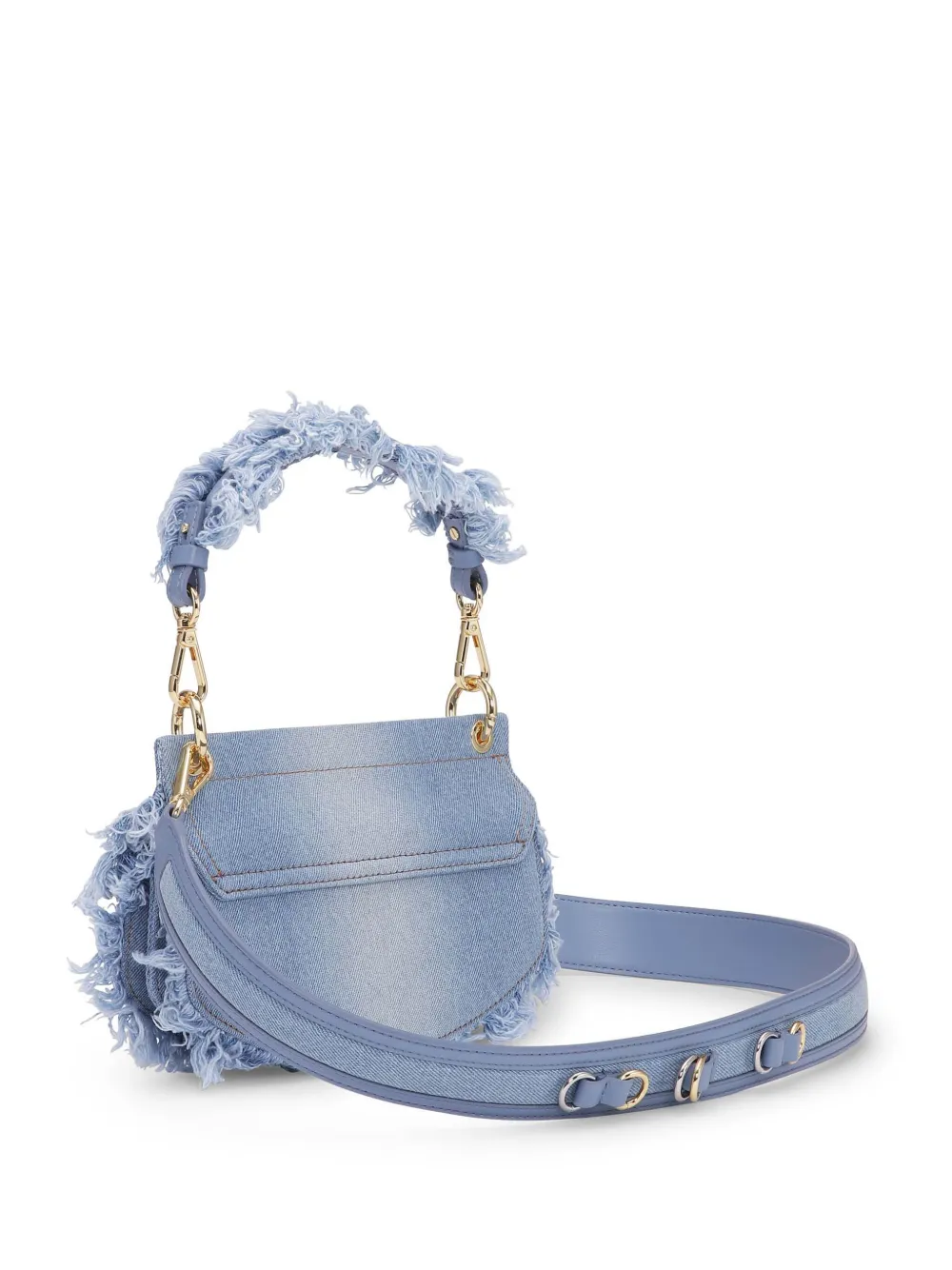 GANNI Denim crossbodytas Blauw
