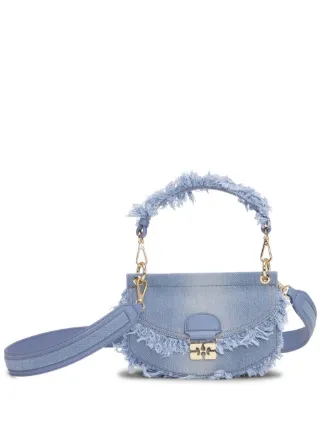 GANNI デニム ショルダーバッグ | ブルー | FARFETCH JP