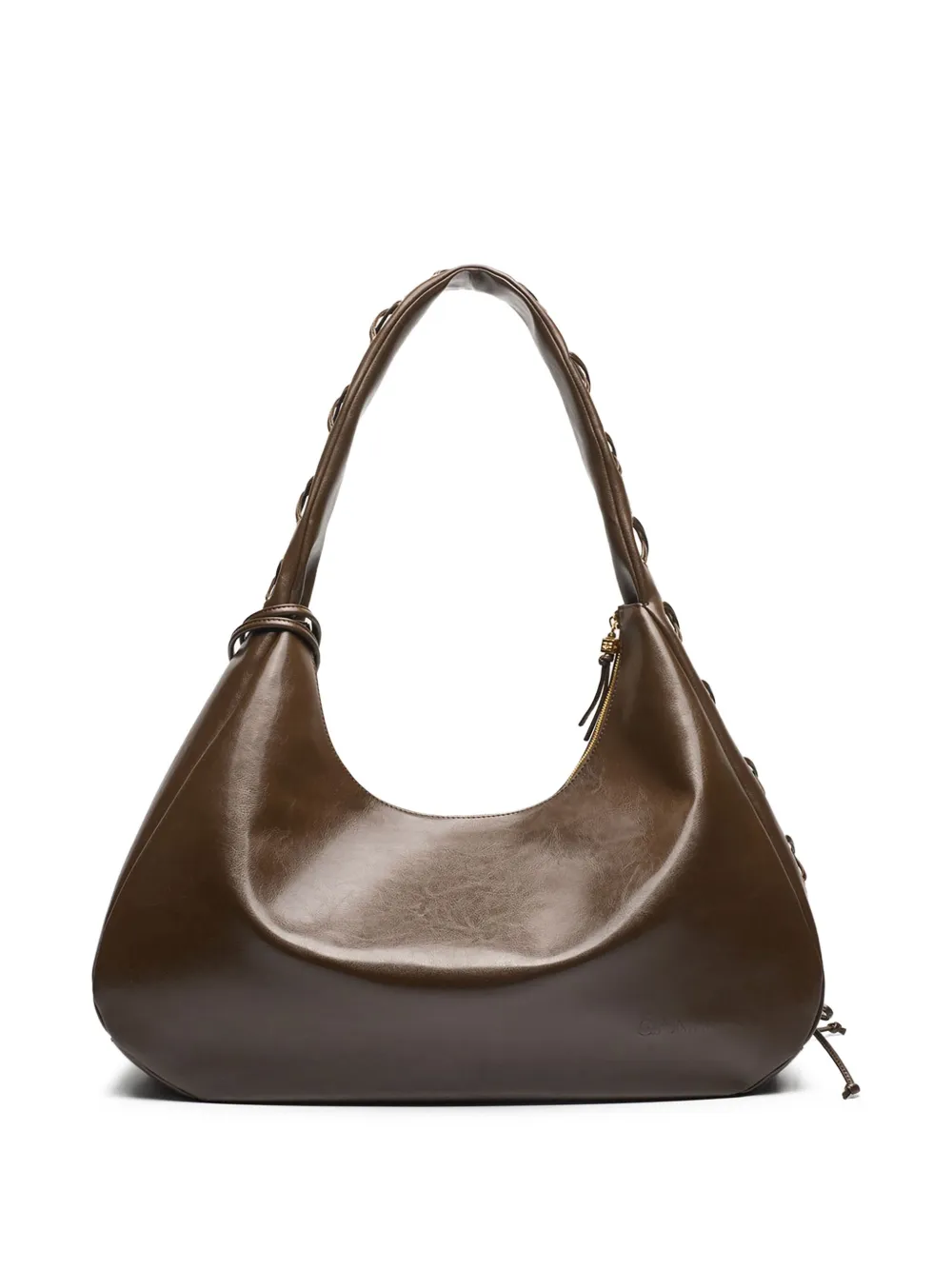 GANNI Grote hobo tas Groen