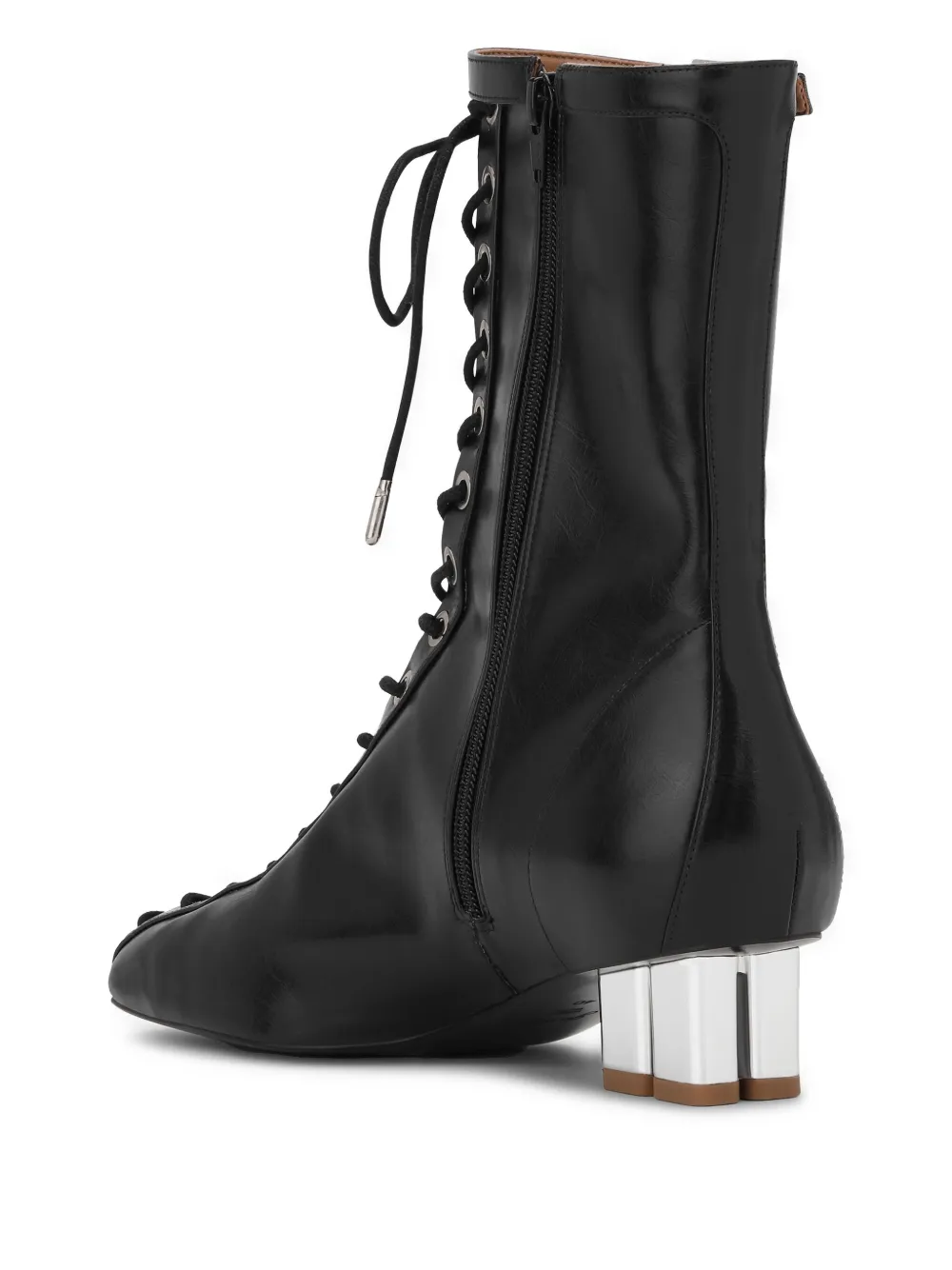 GANNI leather boots Black