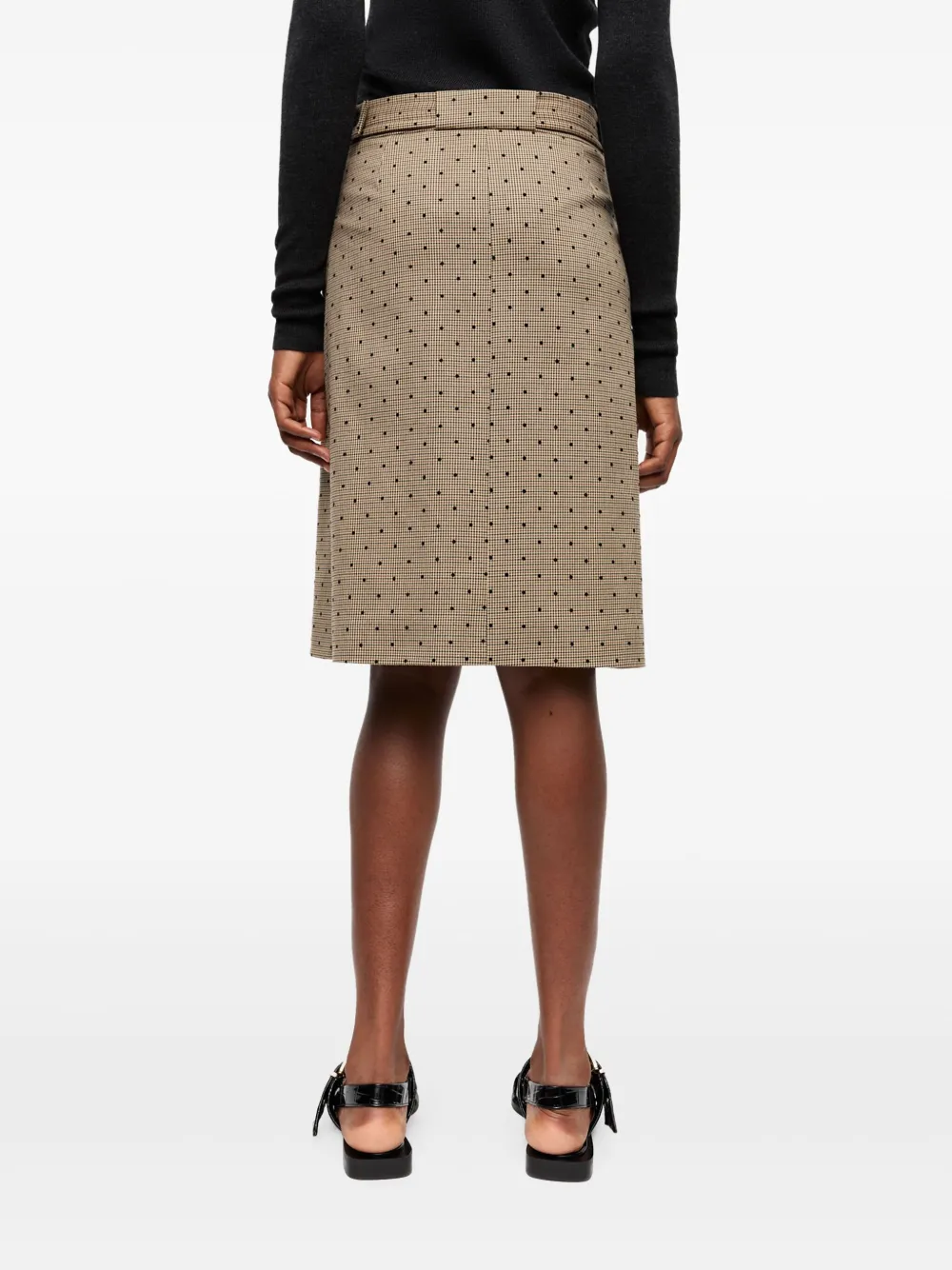 GANNI POLKA DOT-PRINT SKIRT 