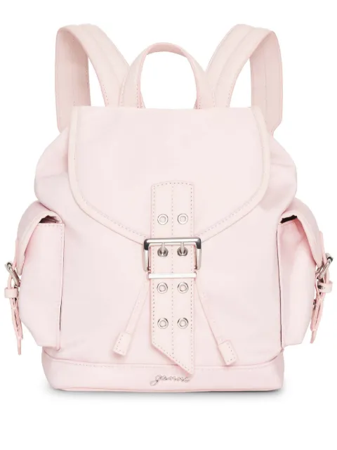 GANNI logo-plaque backpack A6618 - 0