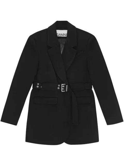 GANNI belted blazer