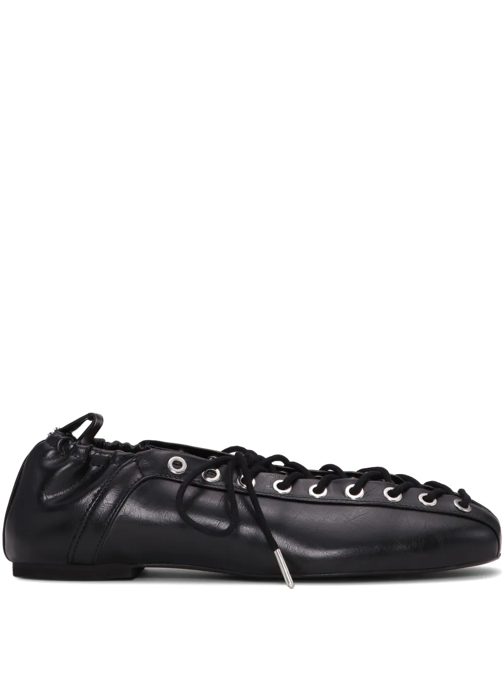 GANNI Ballerina's met veters Zwart