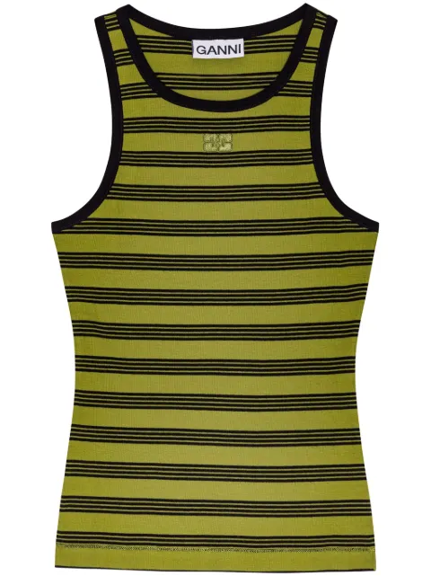 GANNI striped tank top