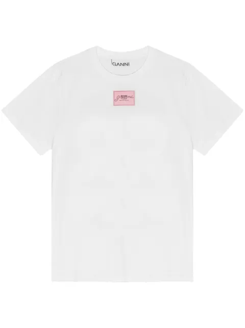GANNI playera con estampado gráfico