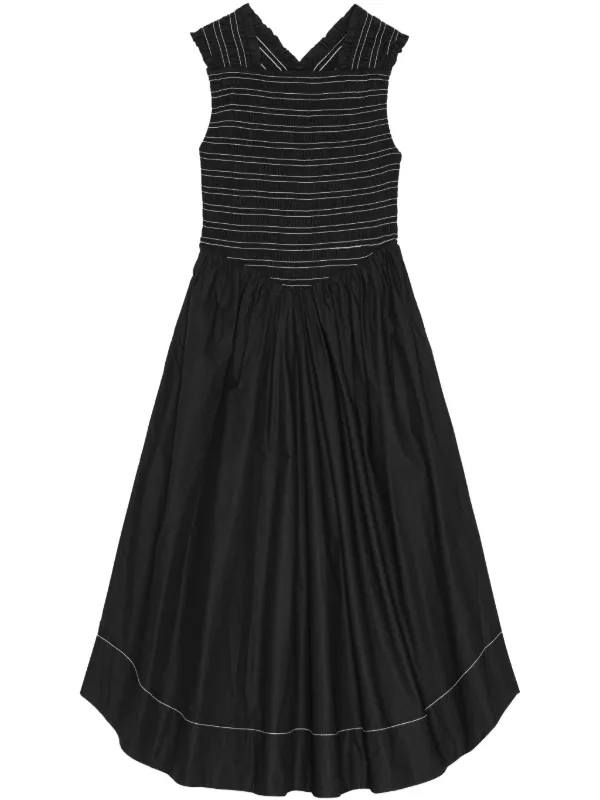 black smocked dress 8apart Women Virginia Black Smocked Dress Black / Juniors/Women L