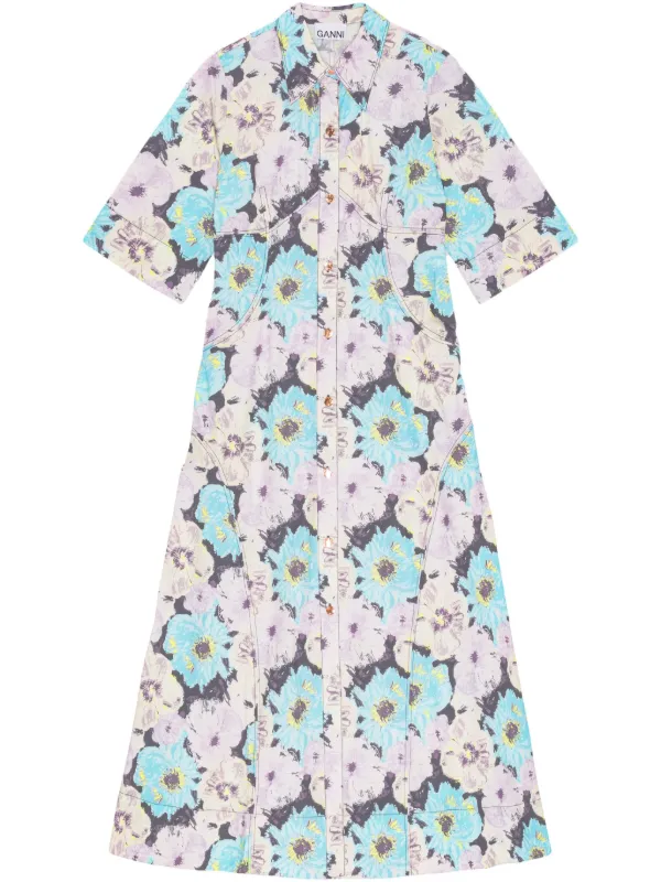 GANNI printed maxi dress | 34 GANNI printed maxi dress | 34
