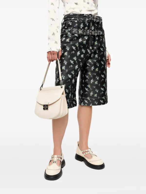 GANNI Mini Apo-G Cross Body Bag | White | FARFETCH