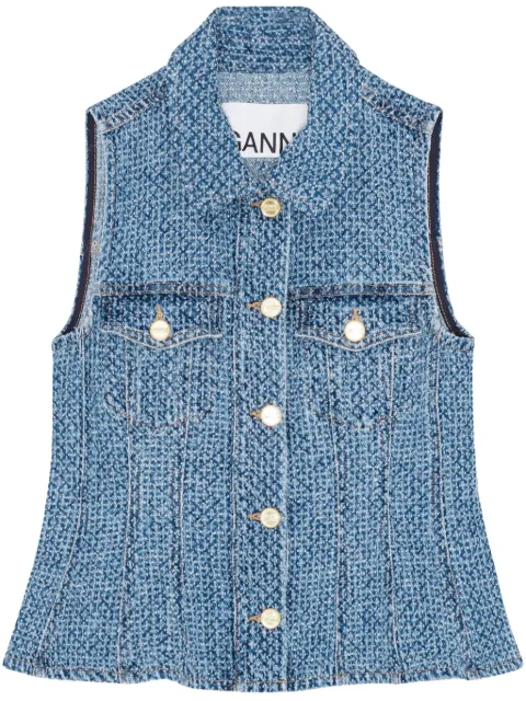 GANNI tweed shirt