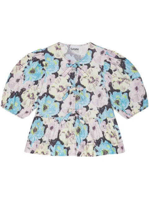 GANNI blusa estampada