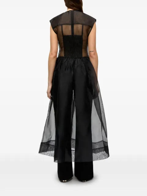 GANNI semi-sheer dress W0520 - 2