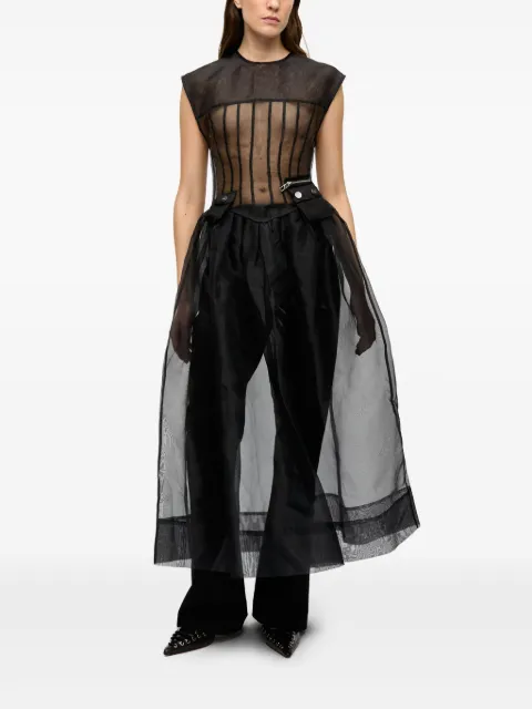 GANNI semi-sheer dress W0520 - 1