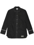 GANNI contrasting shirt - Black