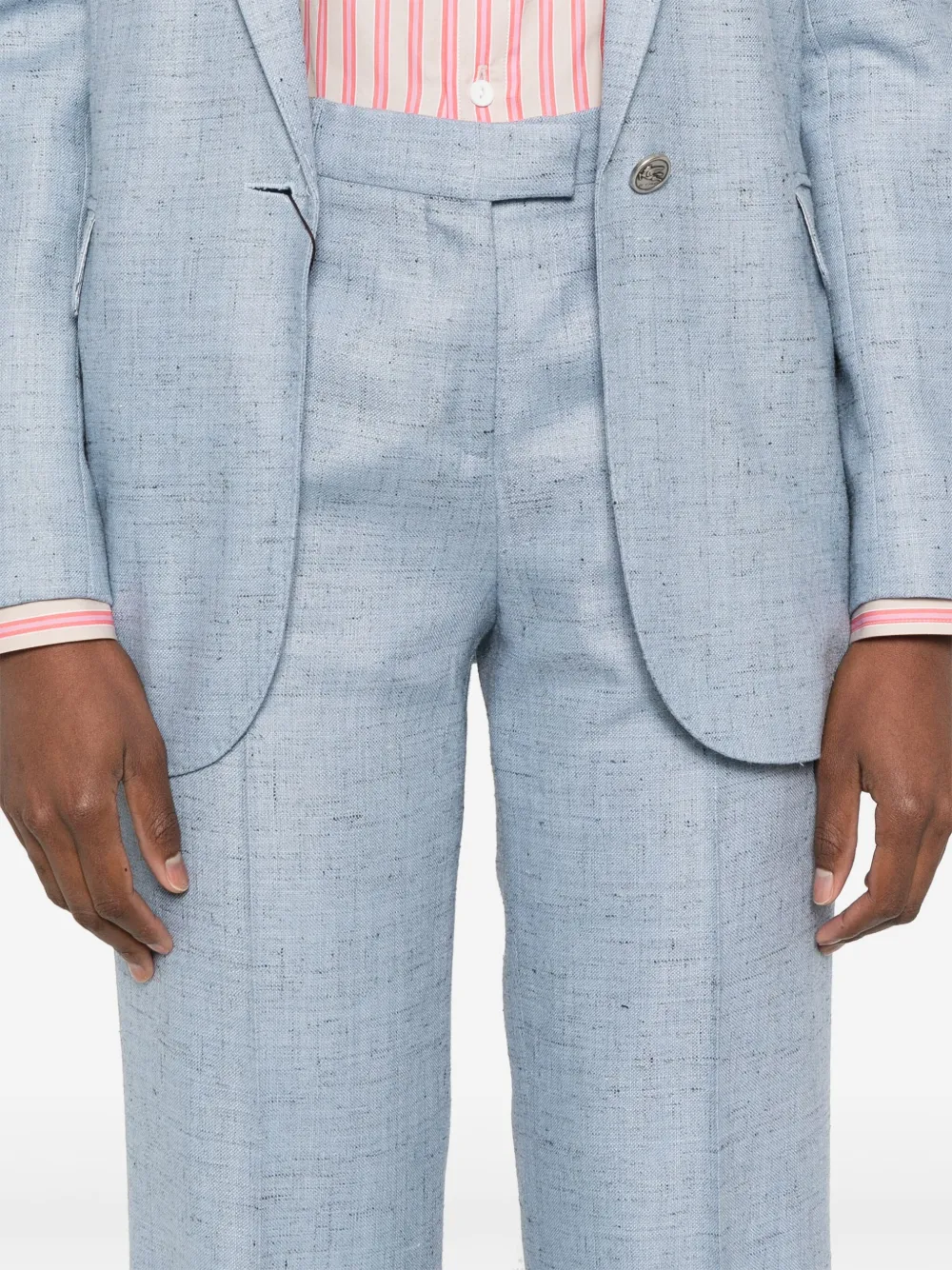 ETRO Broek met spikkels Blauw
