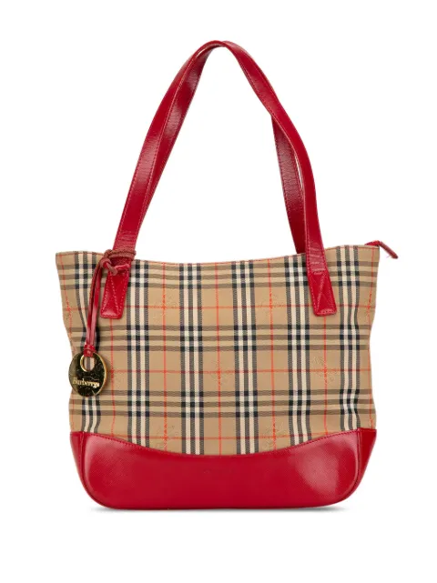 Burberry Pre-Owned 2000-2017 Haymarket Check Canvas tote bag NGHYJYRMS6J0YQRU - 0