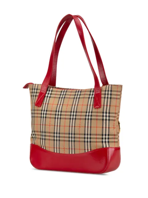 Burberry Pre-Owned 2000-2017 Haymarket Check Canvas tote bag NGHYJYRMS6J0YQRU - 2
