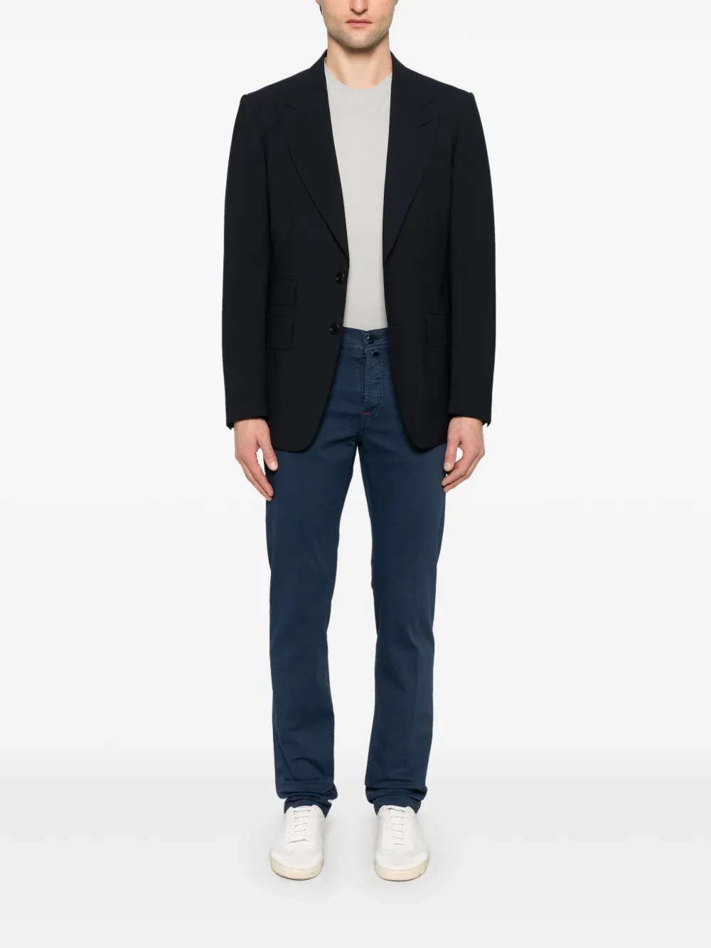 Kiton Katoenen broek - Blauw