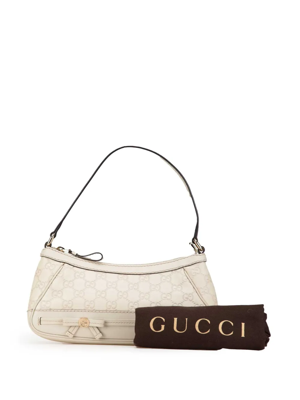 Gucci Pre-Owned 2000-2015 Guccissima Mayfair shoulder bag - Wit