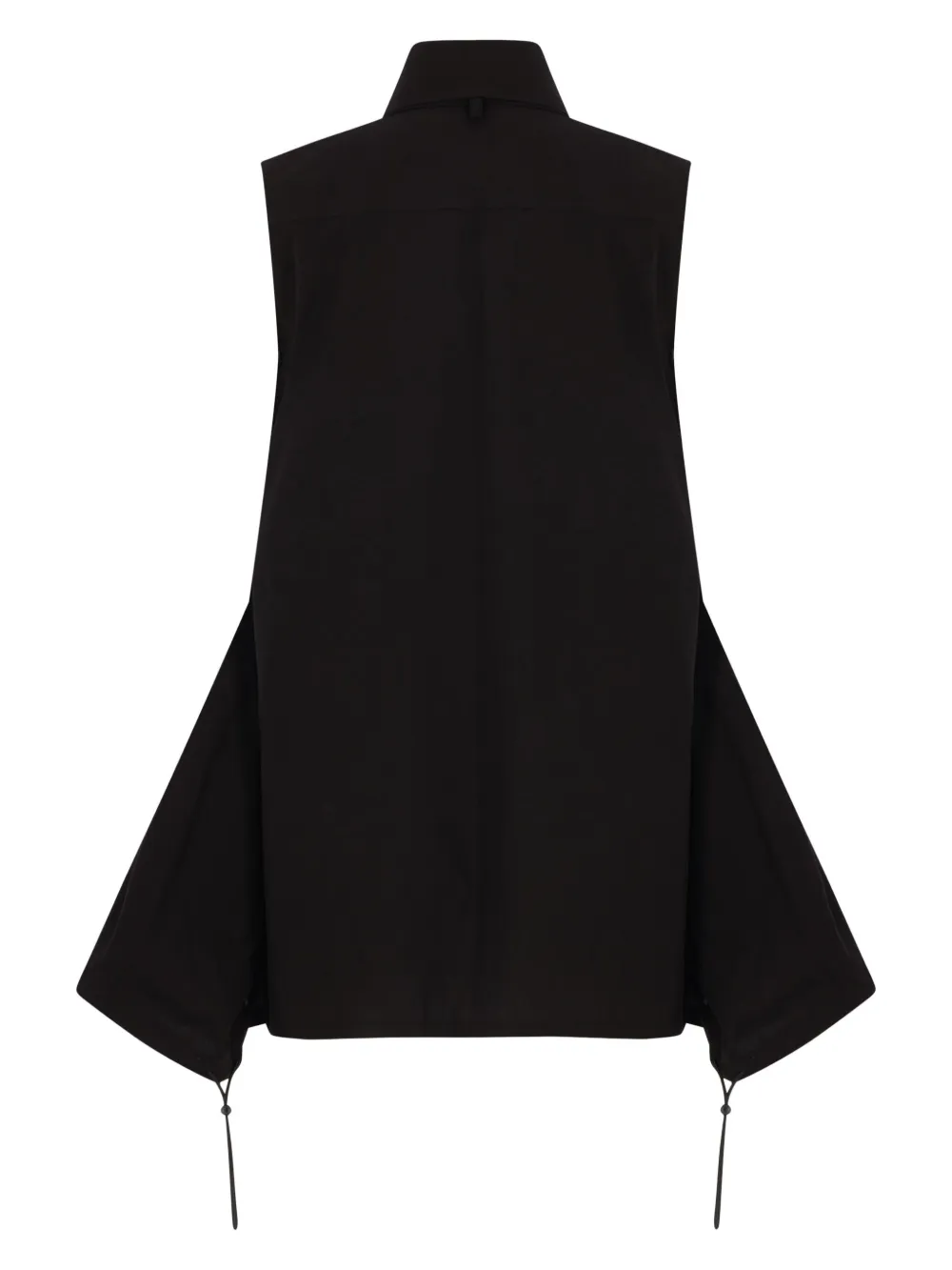 Yohji Yamamoto Blouse met strikdetail - Zwart