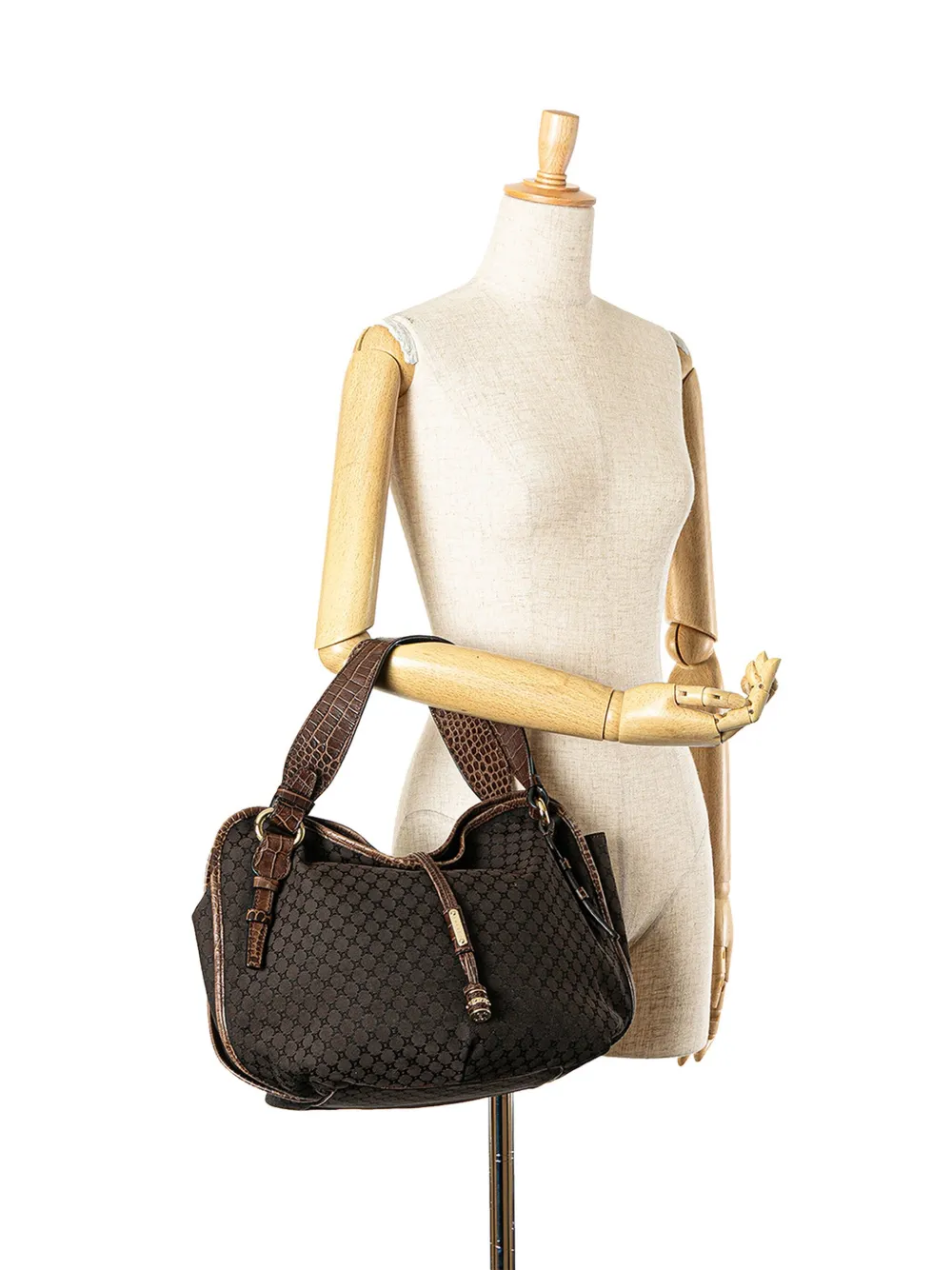 Céline Pre-Owned 2009 Macadam Canvas Bittersweet handbag - Bruin