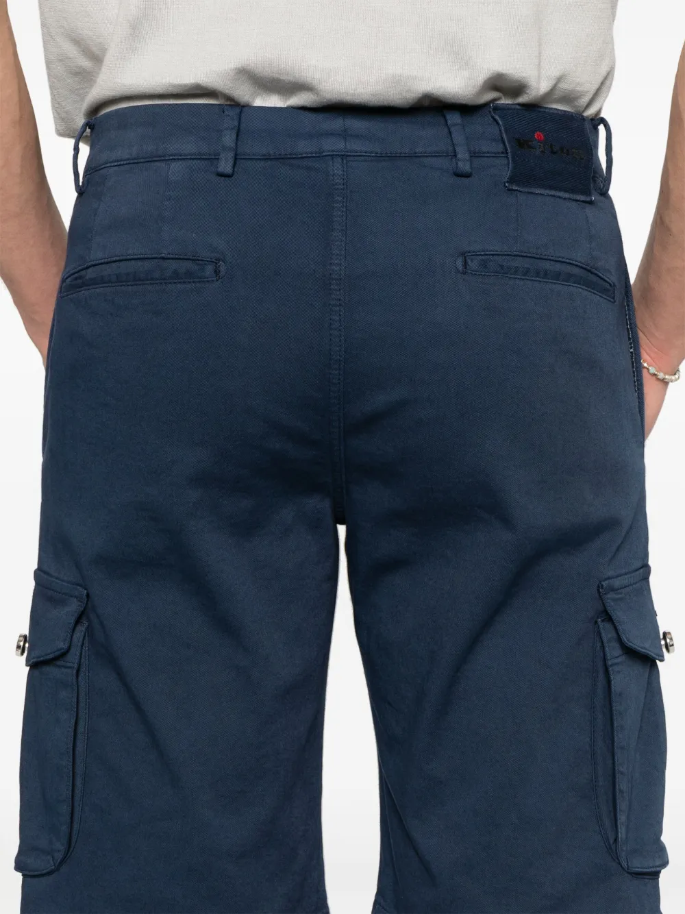 Kiton Cargo shorts Blauw