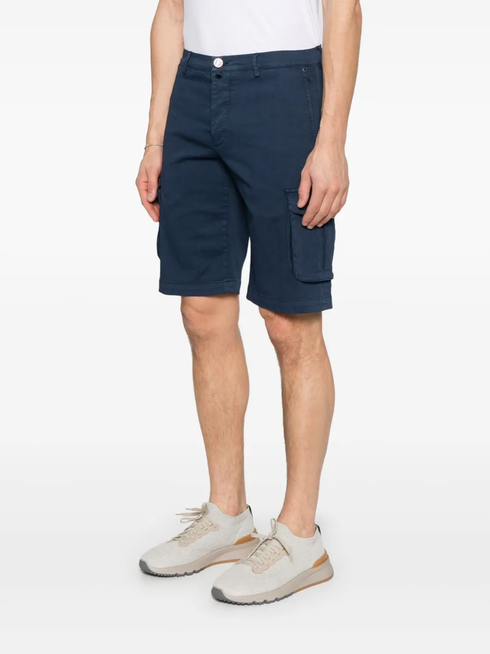 Kiton Cargo shorts Blauw