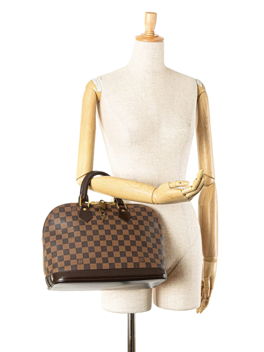 Louis Vuitton Pre-Owned 2008 Damier Ebene Alma MM handbag - Bruin