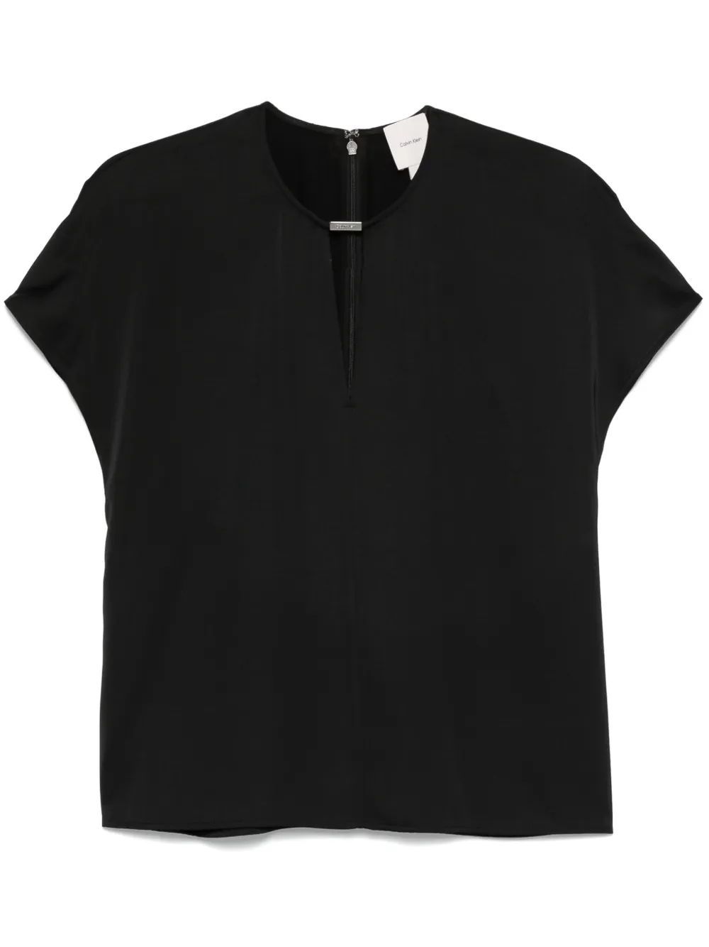 Calvin Klein logo-plaque blouse | Black | Image 1