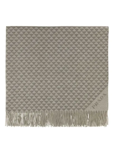 Prada triangle-logo blanket