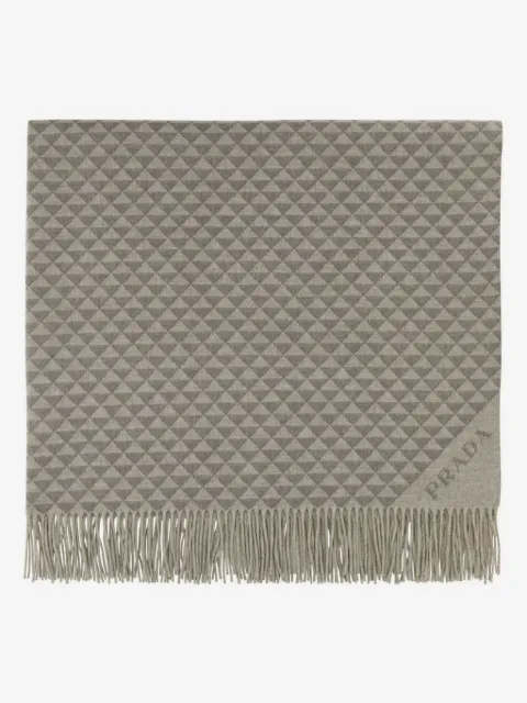 Prada triangle-logo blanket