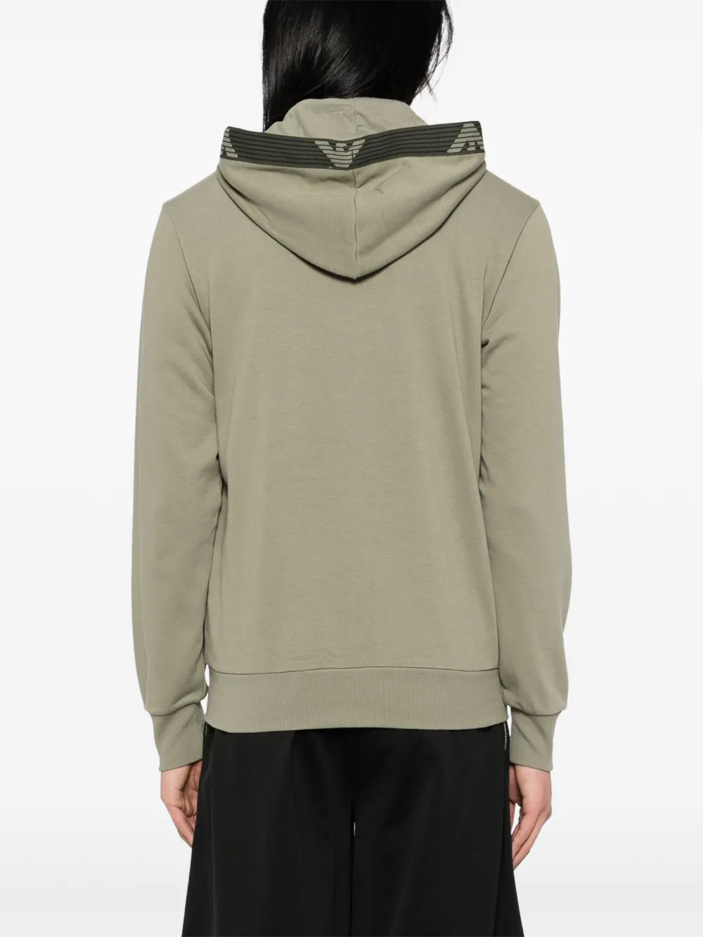 Emporio Armani Hoodie met rits Groen