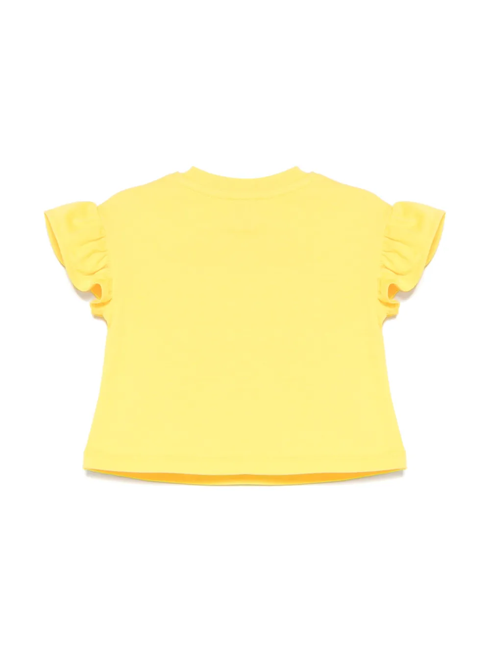 moschinokids Moschino Kids T-shirt met teddybeerprint - Geel