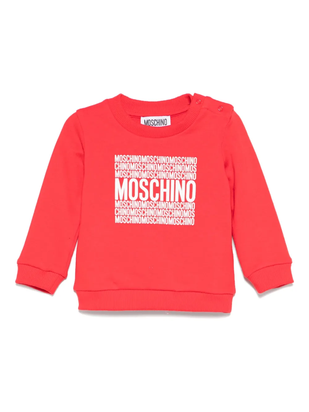 Moschino Kids Sweater met logoprint Rood