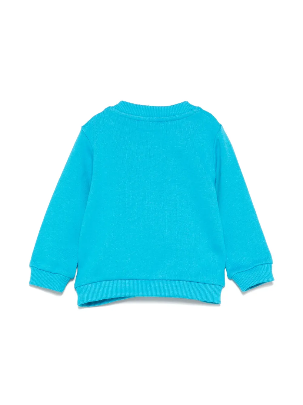 Moschino Kids Sweater met logoprint Blauw