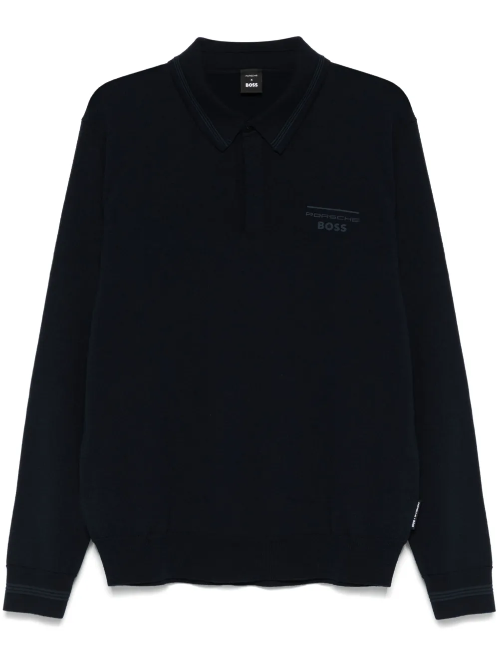BOSS x Porsche wollen poloshirt Blauw