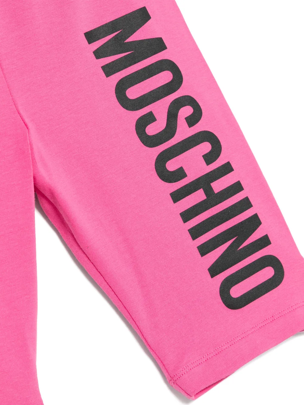 Moschino Kids Zwembroek met logo Roze
