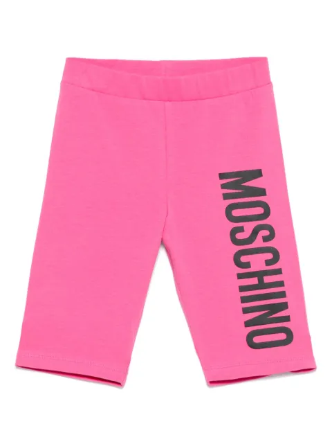 Moschino Kids logo-lettering shorts