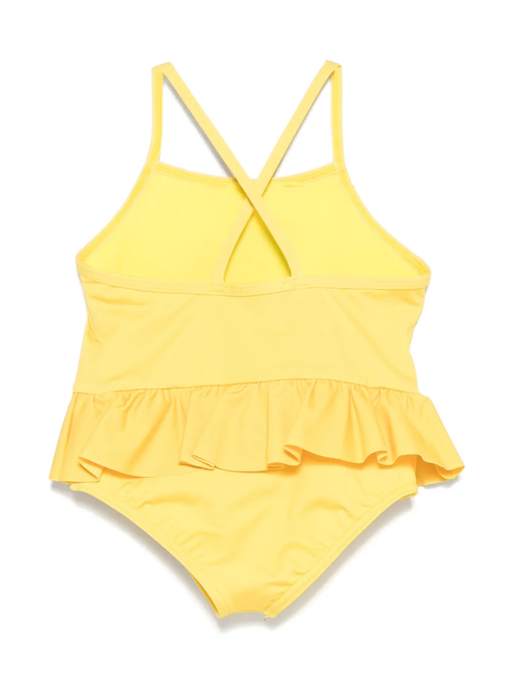 Moschino Kids Badpak met teddybeer logo Geel