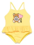 Moschino Kids Teddy Bear swimsuit - Yellow