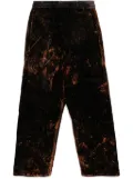 Stain Shade cotton track pants - Brown