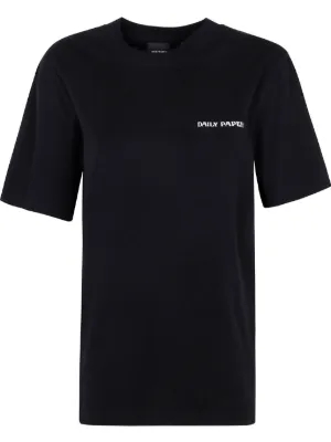 We11done: T-shirt noir en coton à logo | France