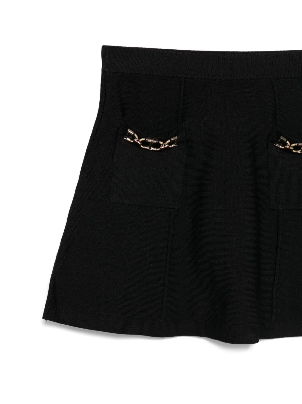 TWINSET Kids Rok met Oval T-plakkaat Zwart