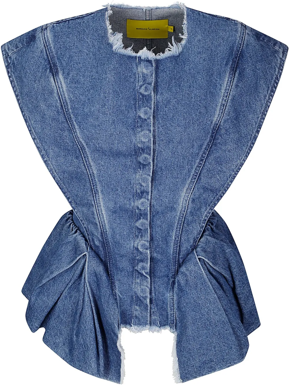 Marques'Almeida denim structure top