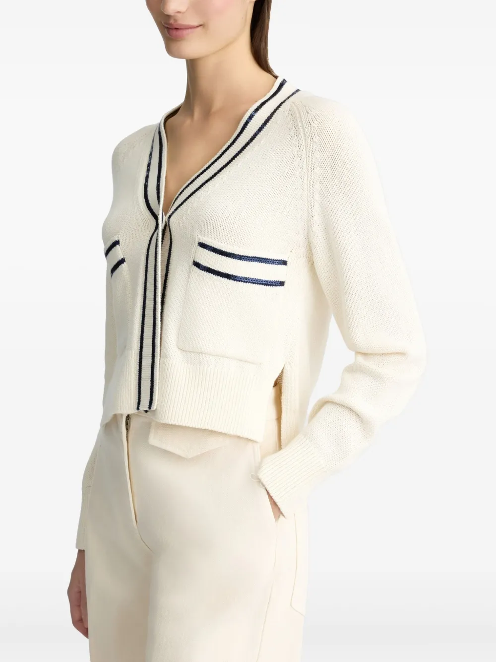 LIU JO Vest met pailletten Wit